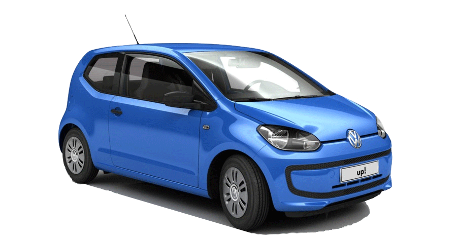 Volkswagen Up! blauw bij introductie
